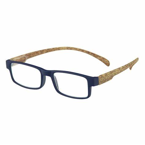 leesbril hout zijkant